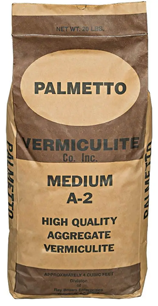 Palmetto Vermiculite Medium A2 4 cu ft bag - 30 per pallet - Soilless Growing Media